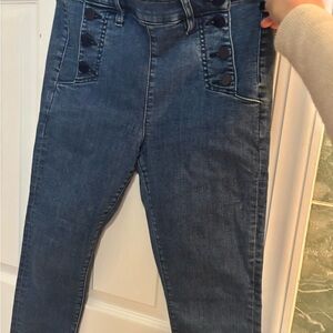 LOFT High Rise Blue Women's Jeans - Petite